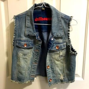 Dollhouse Short Sleeve Jean Jacket